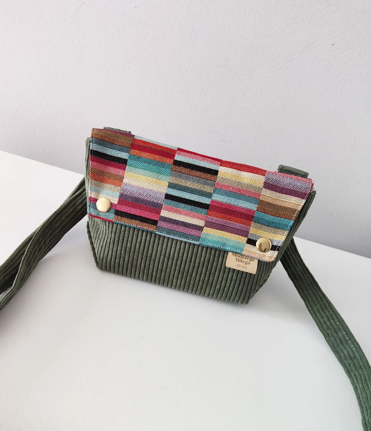 Torebka L E A Forest Tokyo-mini torebka sztruks/żakard