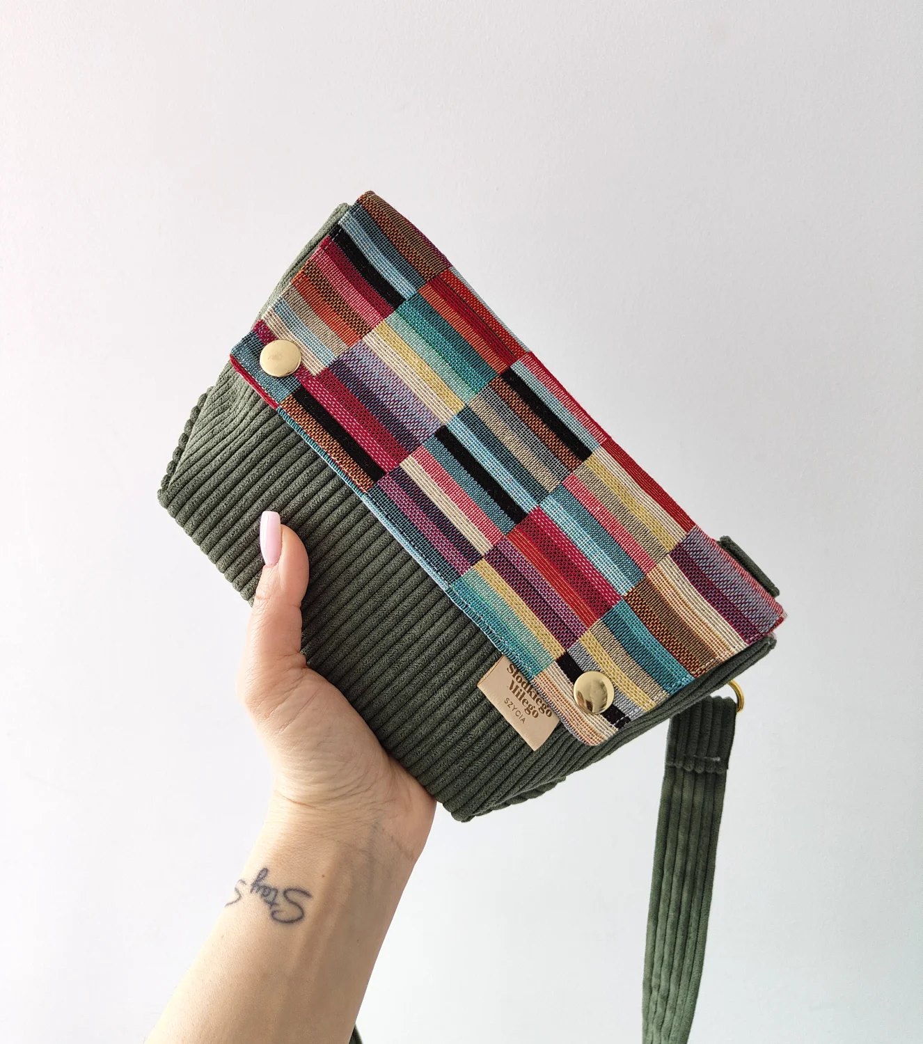 Torebka L E A Forest Tokyo-mini torebka sztruks/żakard