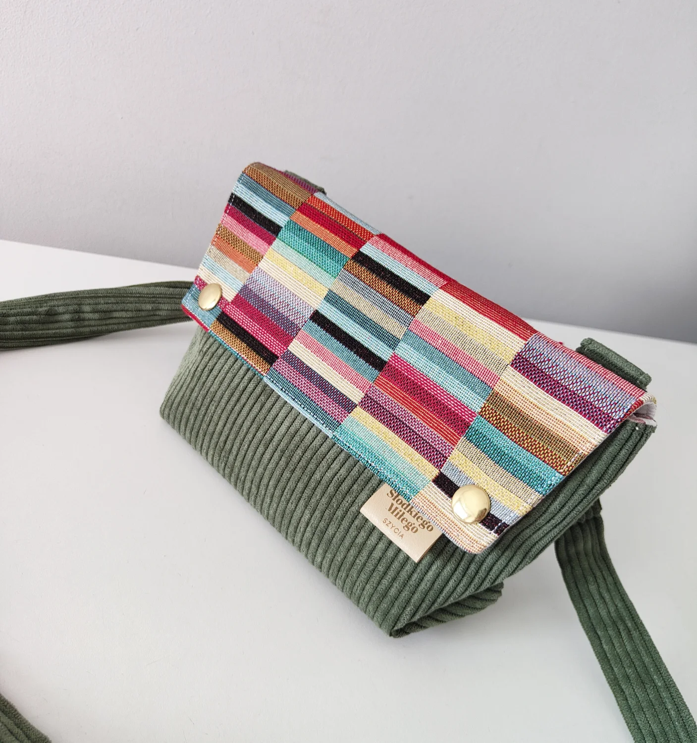 Torebka L E A Forest Tokyo-mini torebka sztruks/żakard