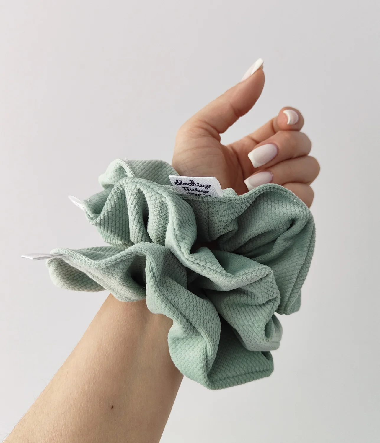 Scrunchie MINT 3szt - frotka do włosów velvet