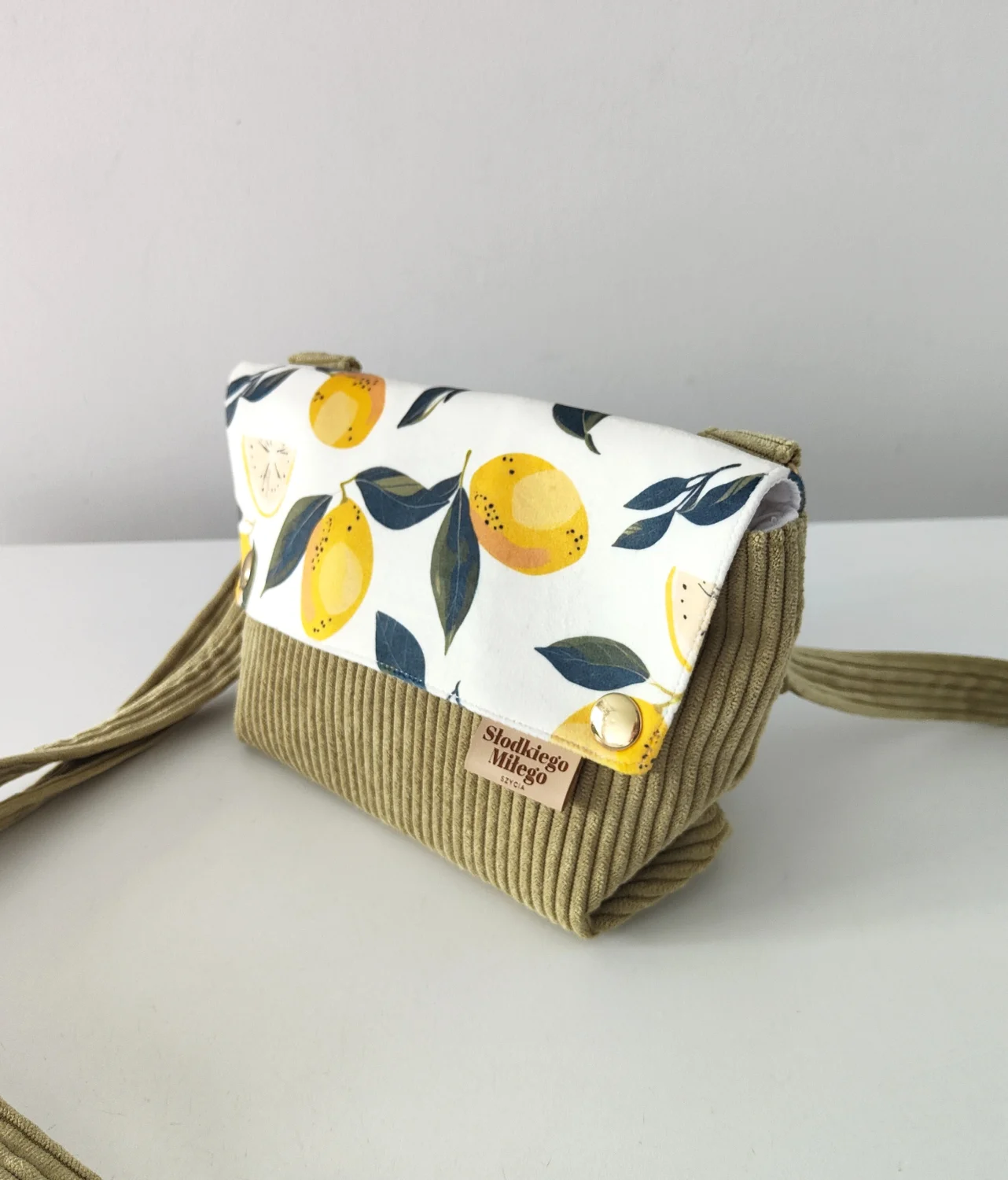Torebka damska L E A Lima Juicy Lemons-mini torebka sztruks/żakard